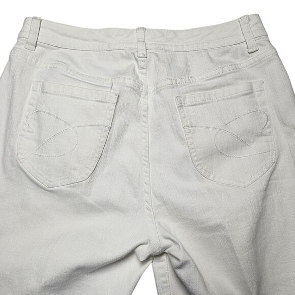 Chico's Platinum White Quartz RG Boot Cut Jeans Chico's Size 1 / US 8 - Picture 4 of 6